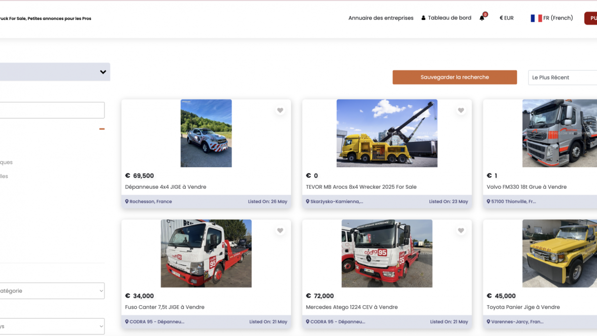 Petites Annonces Camions et Véhicules Industriels - SOS Truck